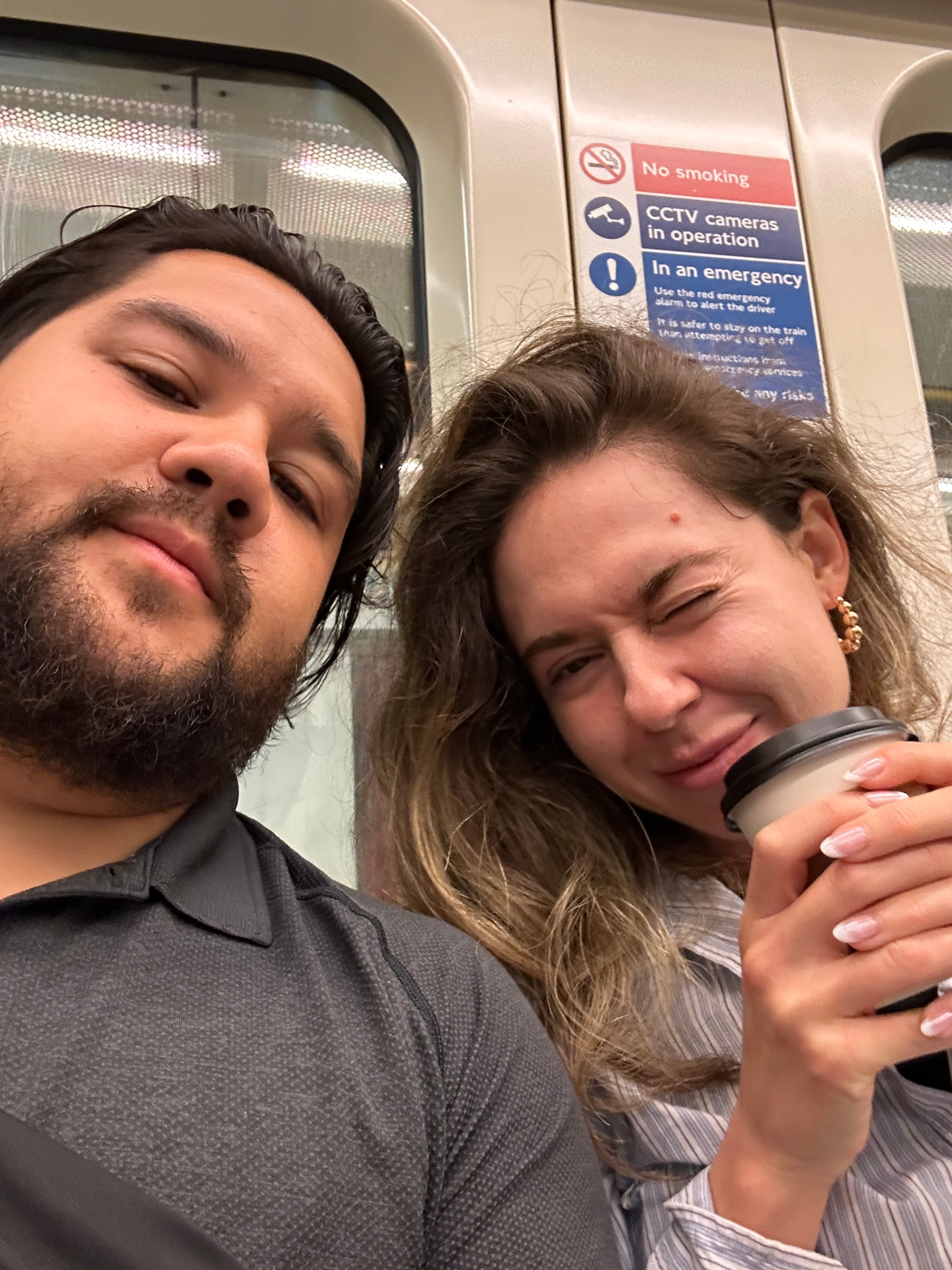 A quiet moment on the Tube