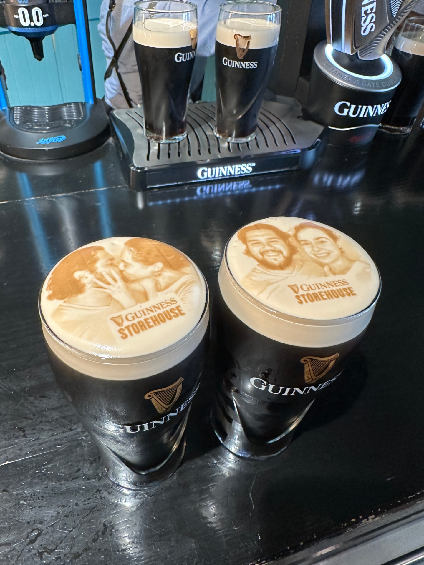 Custom Guinness stout art in Dublin